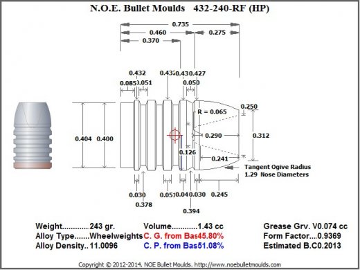 N.O.E._Bullet_Moulds_432-240-RF_(HP)_243_gr_Sketch