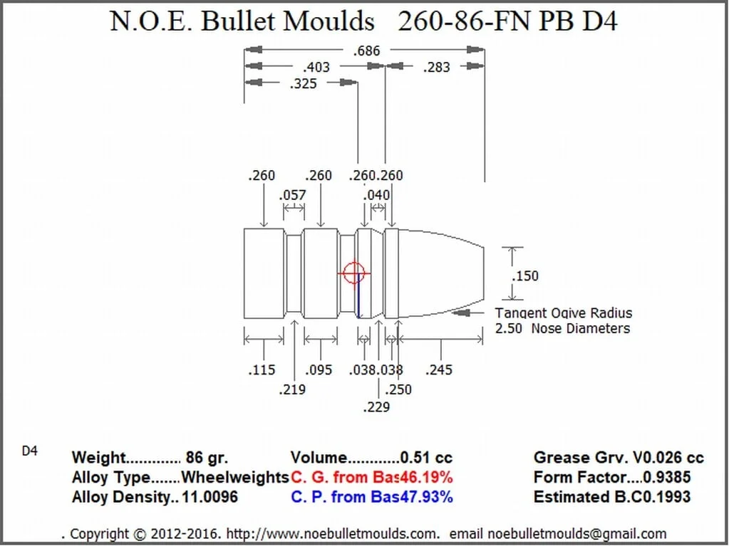 260-86-FN-D4 4 Cavity PB - Image 2