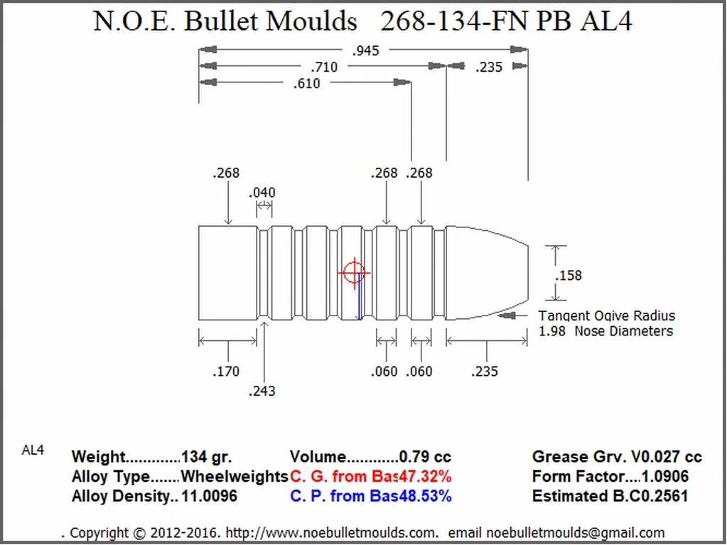268-134-FN-AL4 4 Cavity 2GC/2PB - Image 2