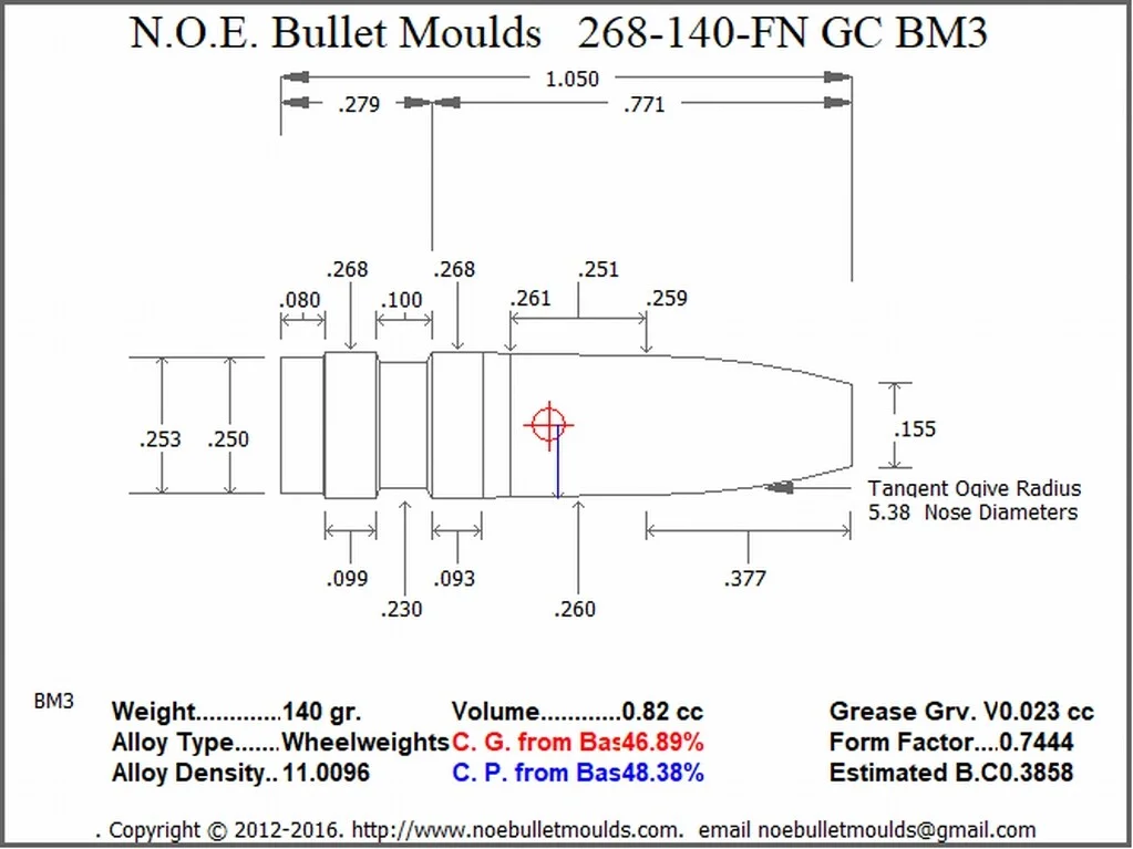 268-140-FN-BM3 4 Cavity GC Brass - Image 2