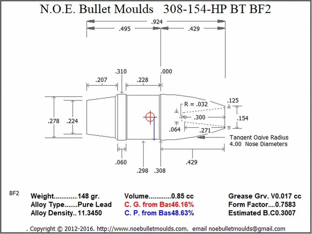308-154-FN-BF2 2 Cavity BT W/HP - Image 2