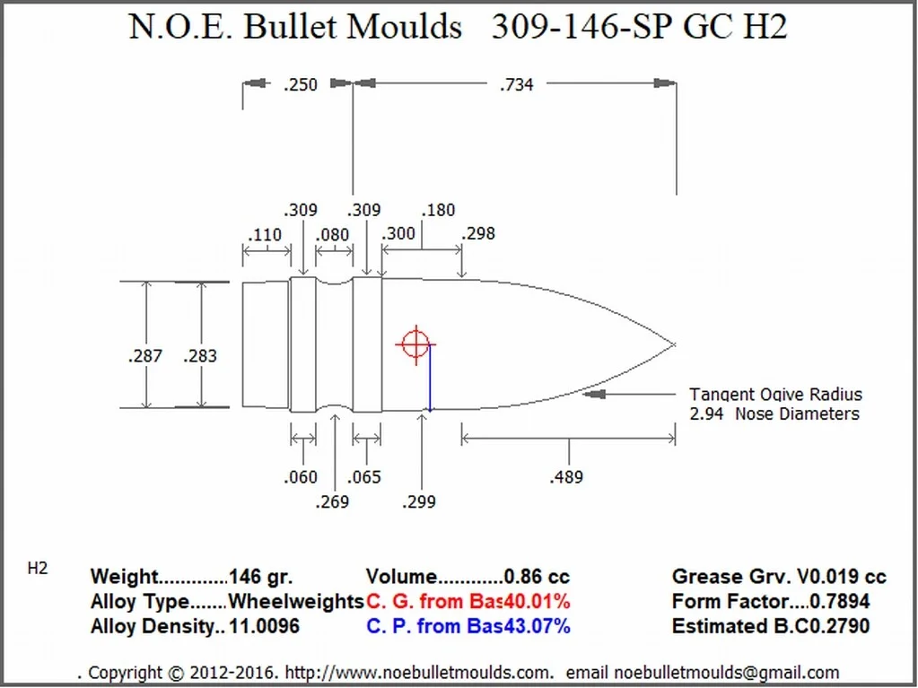 309-146-SP-H2 2 cavity GC Brass - Image 2
