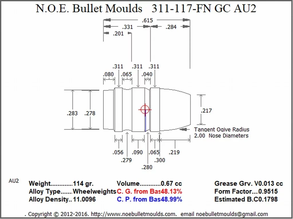 311-117-FN-AU2 2 Cavity 1GC/1PB - Image 2