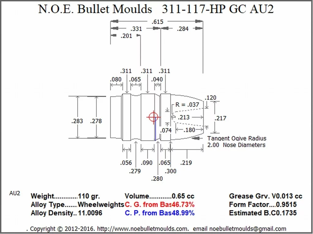 311-117-FN-AU2 2 Cavity RG2 GC - Image 2