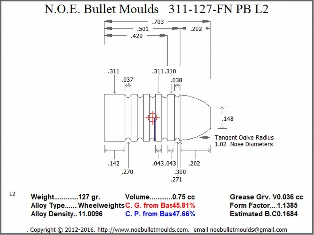 311-127-FN-L2 2 Cavity 1GC/1PB - Image 2