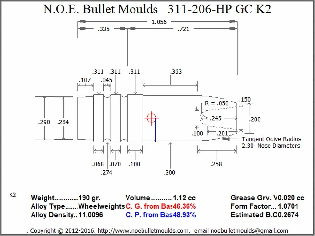 311-206-RN-K2 2 Cavity RG2 GC - Image 2