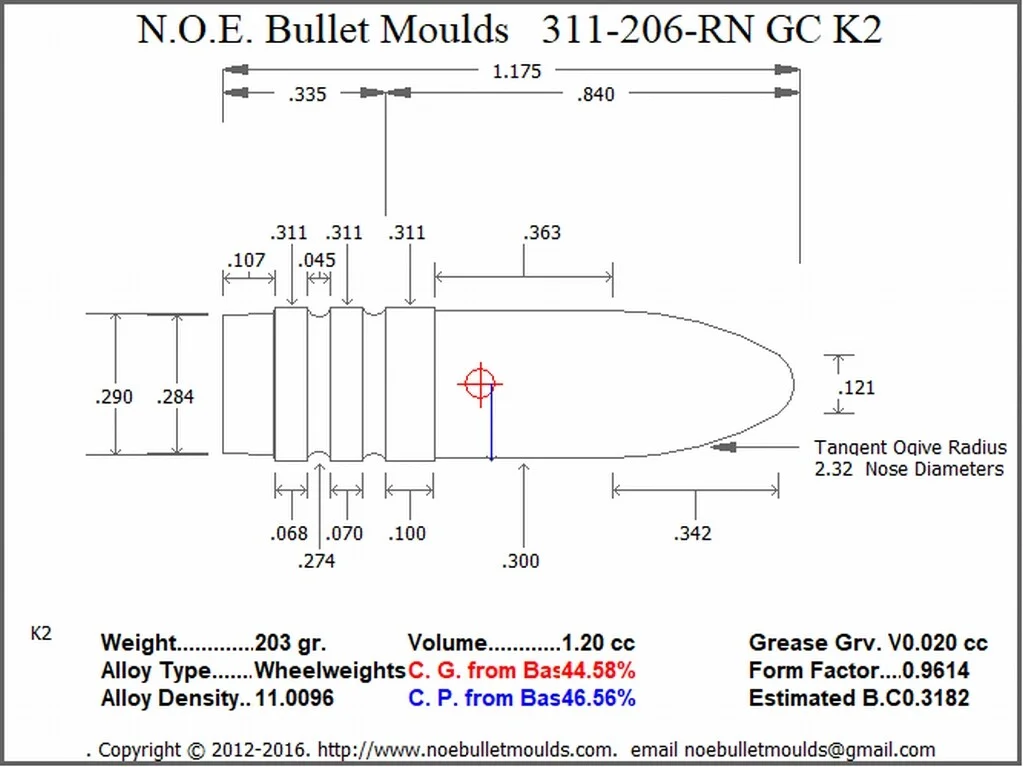 311-206-RN-K2 2 Cavity 1GC/1PB - Image 2
