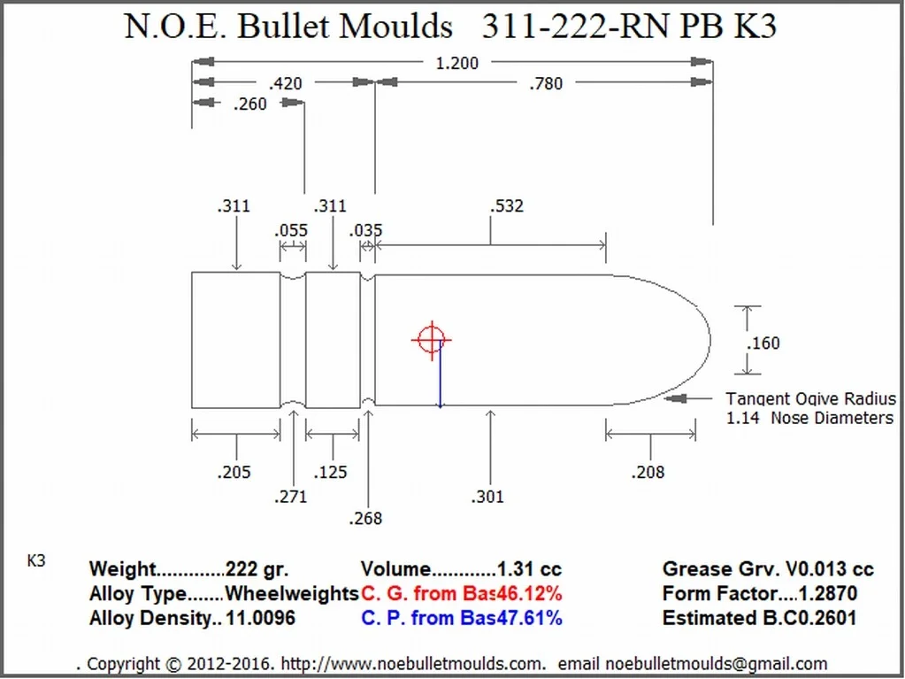 311-222-RN-K3 4 Cavity 2GC/2PB - Image 3