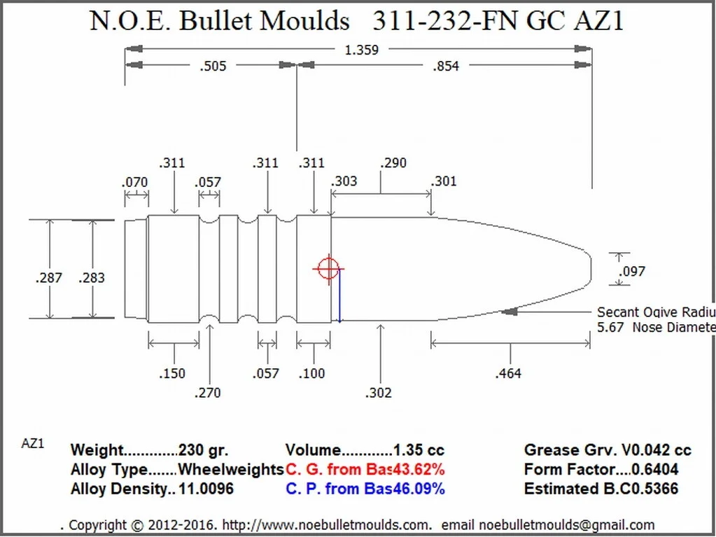 311-232-FN-AZ1 4 Cavity 2GC/2PB Brass - Image 3