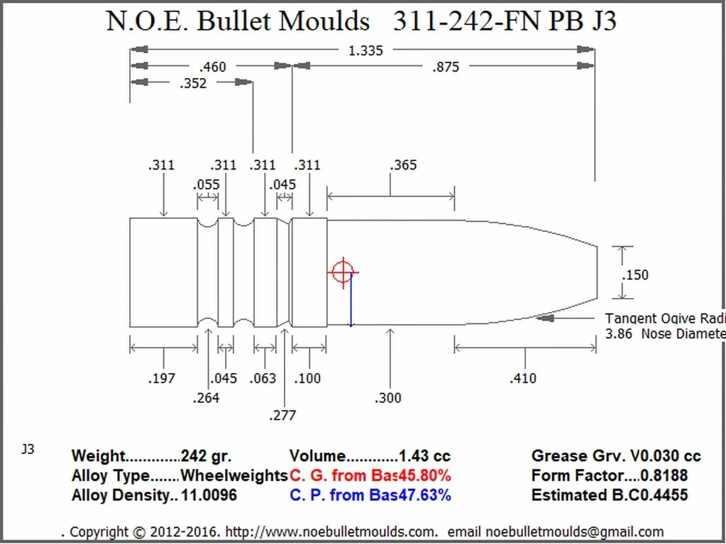 311-242-FN-J3 4 Cavity 2GC/2PB Brass - Image 2