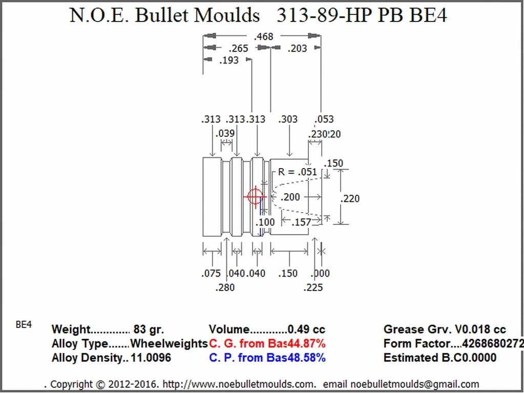313-89-WC-BE4 4 Cavity RG4 PB - Image 2