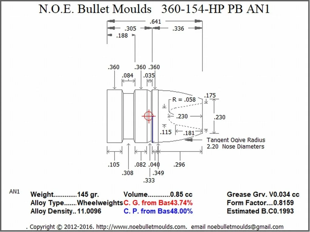 360-154-WFN-AN1 2 Cavity RG2 PB Brass - Image 2