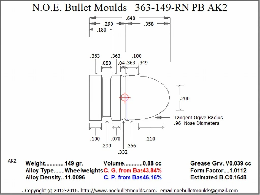 363-150-RN-AK2 2 Cavity PB Brass - Image 2