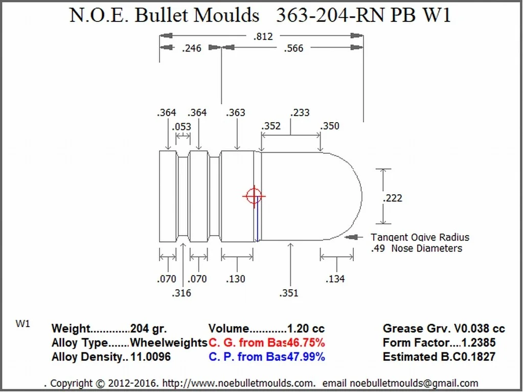 363-204-RN-W1 2 Cavity PB Brass - Image 2