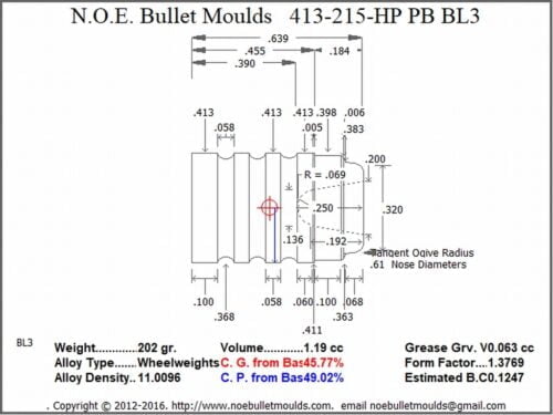 413-215-WC-BL3 2 Cavity RG2 PB Brass - Image 2