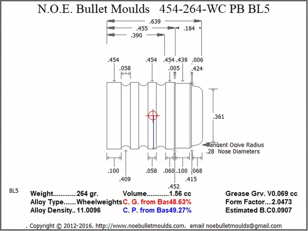 454-264-WC-BL5 4 Cavity PB - Image 2