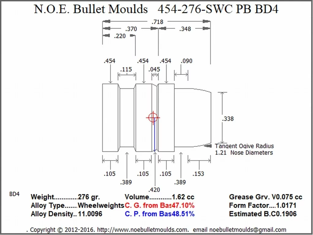 454-276-SWC-BD4 2 Cavity PB Brass - Image 2