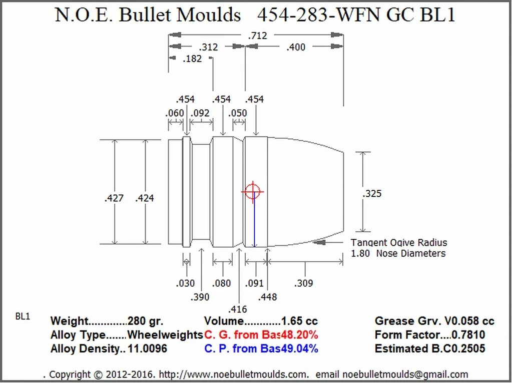454-283-WFN-BL1 2 Cavity 1GC/1PB - Image 2