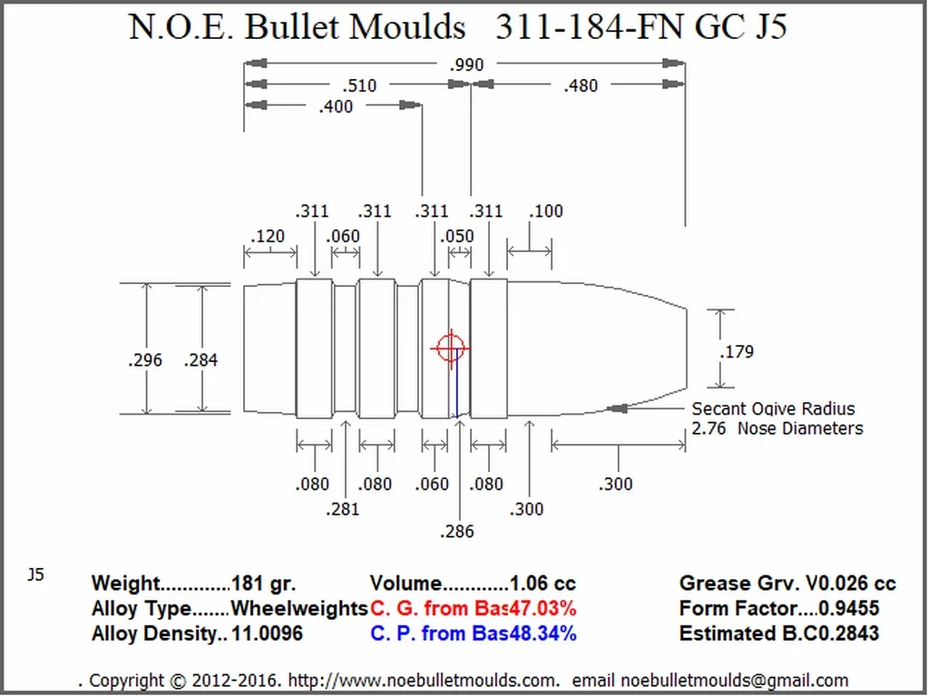 311-184-FN-J5 4 Cavity 2GC/2PB - Image 3