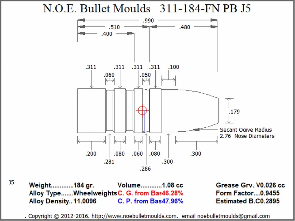 311-184-FN-J5 4 Cavity 2GC/2PB - Image 2