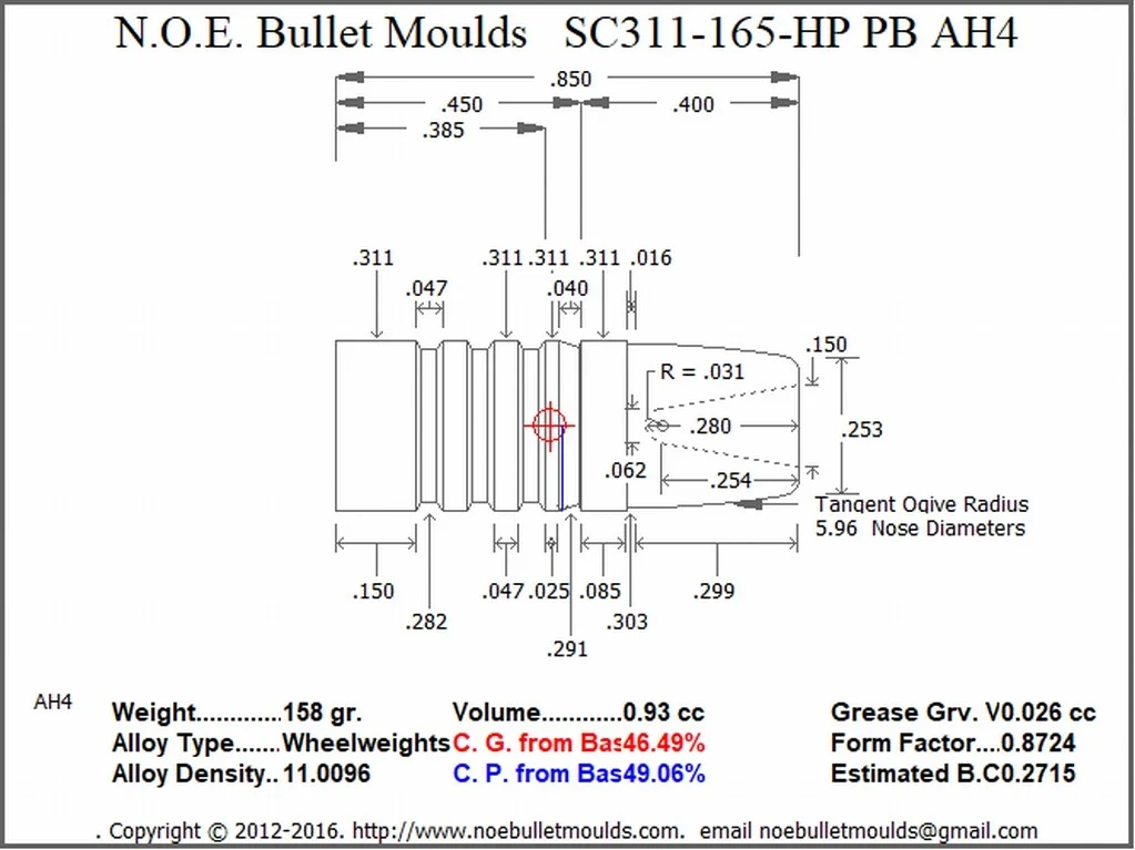 SC311-165-RF-AH4 2 Cavity RG2 PB - Image 2