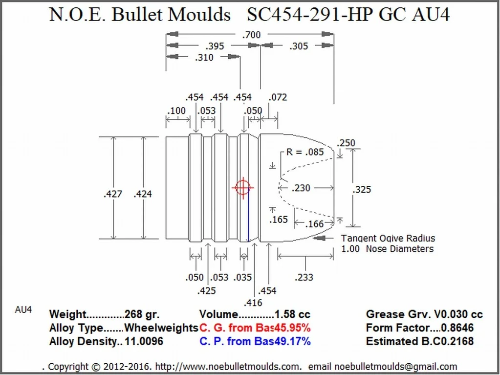 SC454-291-RF-AU4 2 Cavity RG2 GC - Image 2