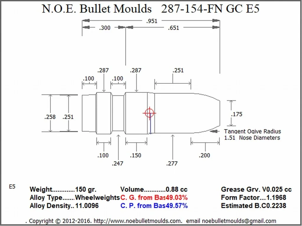 287-154-FN-E5 4 Cavity GC Brass - Image 2