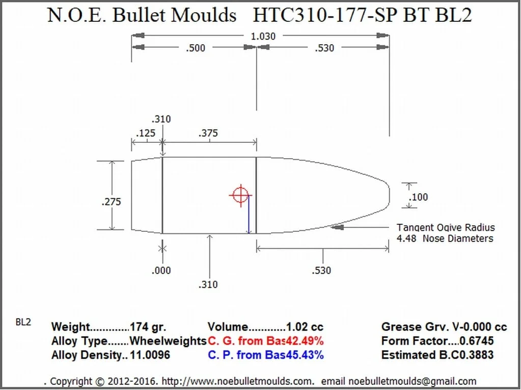 HTC310-177-SP-BL2 2 Cavity BT Brass - Image 2