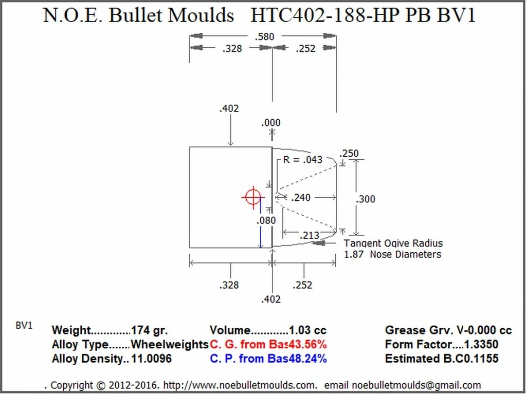 HTC402-188-WFN-BV1 2 Cavity RG2 PB - Image 2