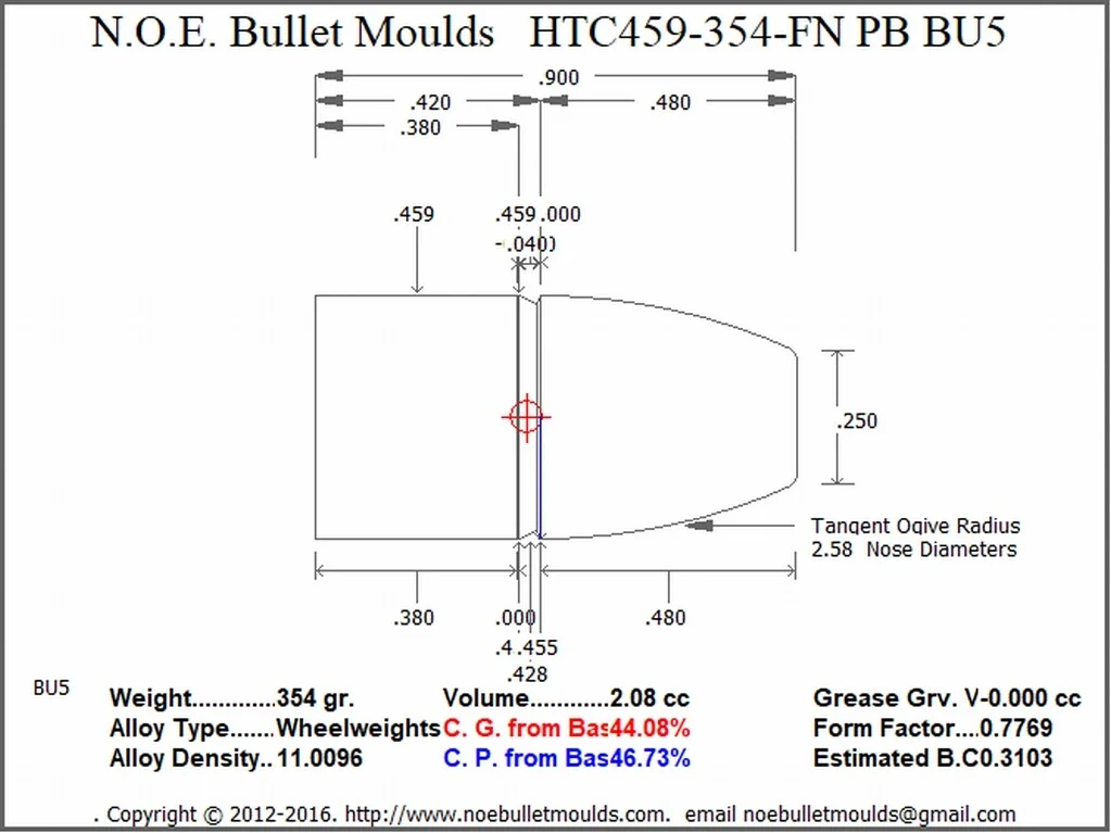 HTC459-354-FN-BU5 5 Cavity PB - Image 2