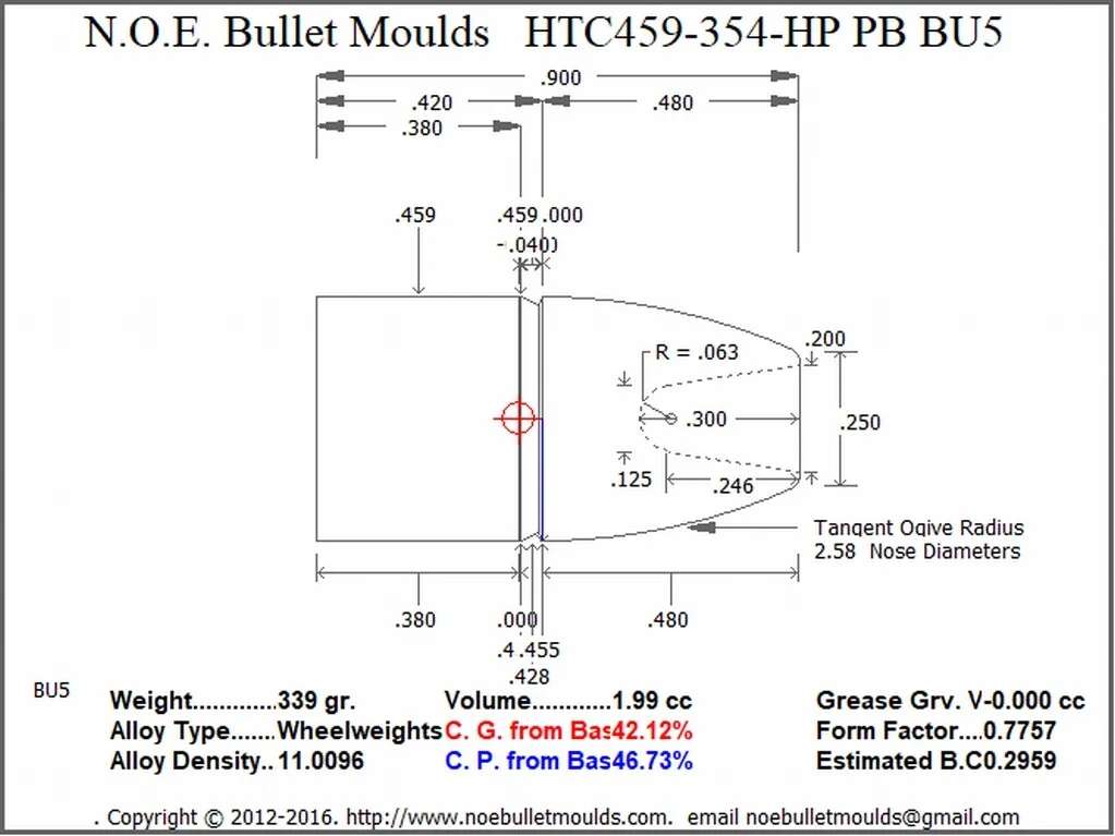HTC459-354-FN-BU5 4 Cavity RG4 PB - Image 2