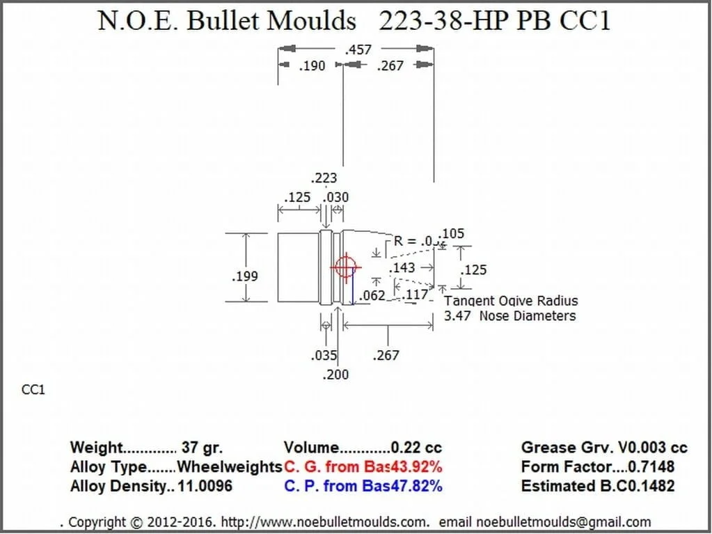 223-38-RN-CC1 3 Cavity HB (heeled Base) W/HP - Image 2