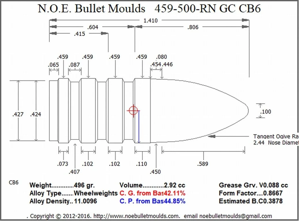 459-500-RN-CB6 3 cavity GC - Image 2