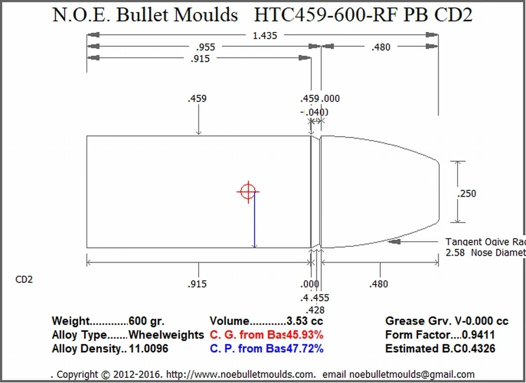 HTC459-600-FN-CD2 3 Cavity PB - Image 2