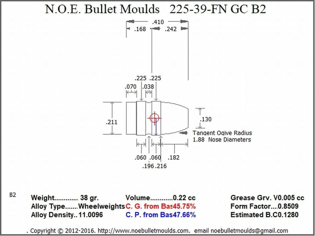 225-39-FN-B2 5 Cavity GC Brass - Image 2