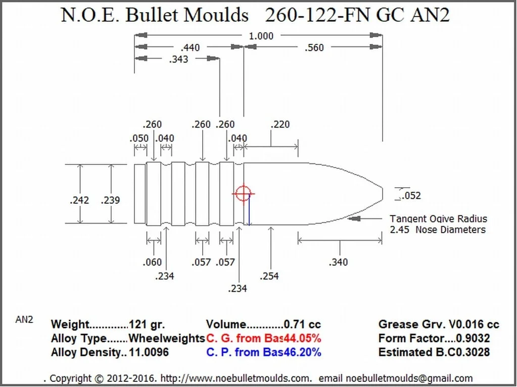 260-122-FN-AN2 2 Cavity 1GC/1PB Brass - Image 3