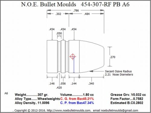 454-307-RF-A6 4 Cavity RG4 GC Brass - Image 2