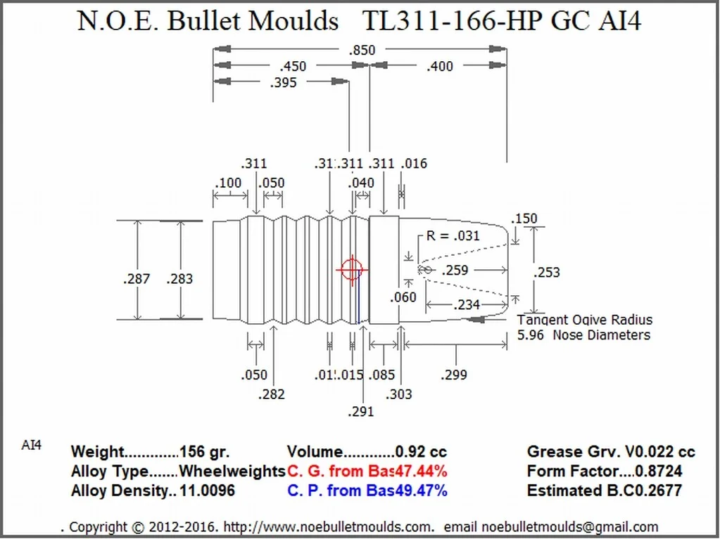 TL311-166-RF-AI4 2 Cavity RG2 GC - Image 2