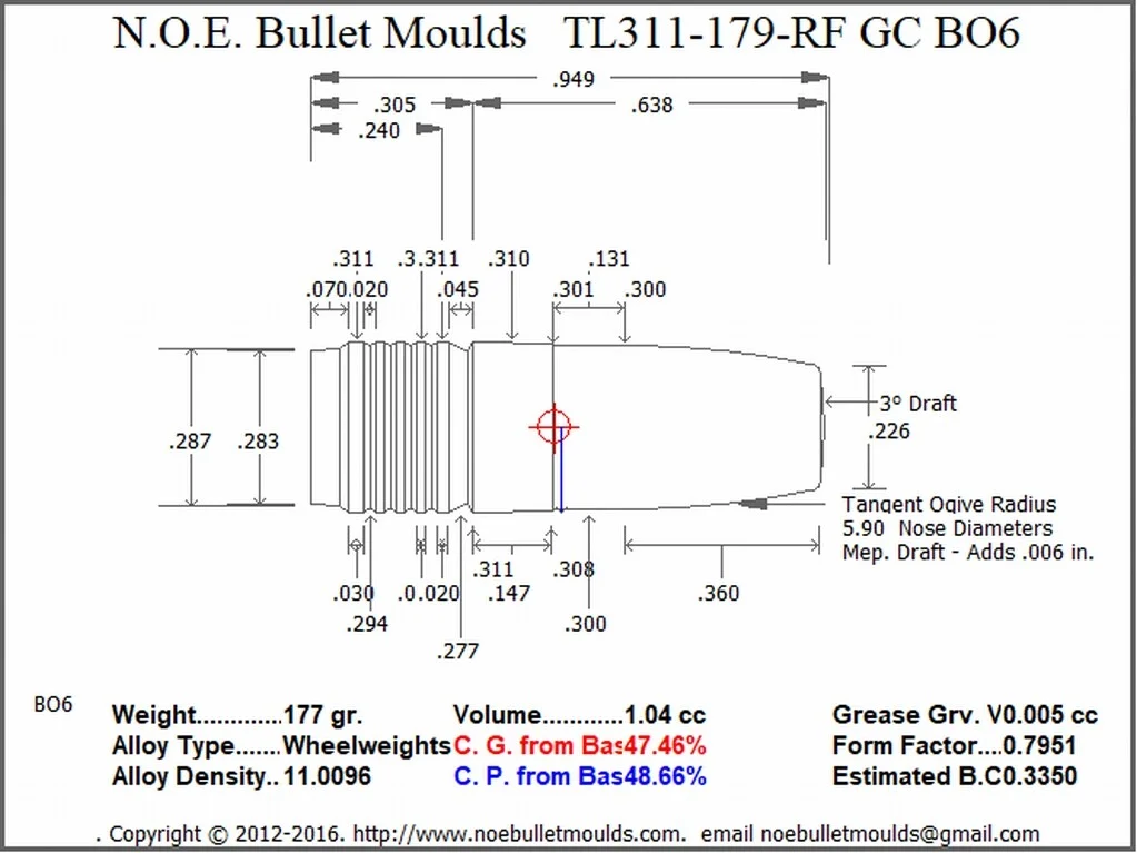 TL311-178-RF-BO6 2 cavity GC (RD) - Image 2