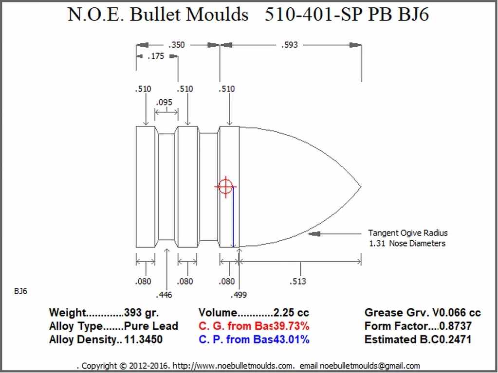 510-401-SP-BJ6 3 Cavity PB - Image 2
