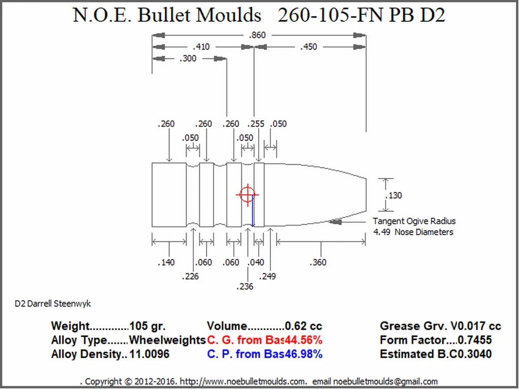 260-105-FN-D2 5 Cavity PB - Image 2