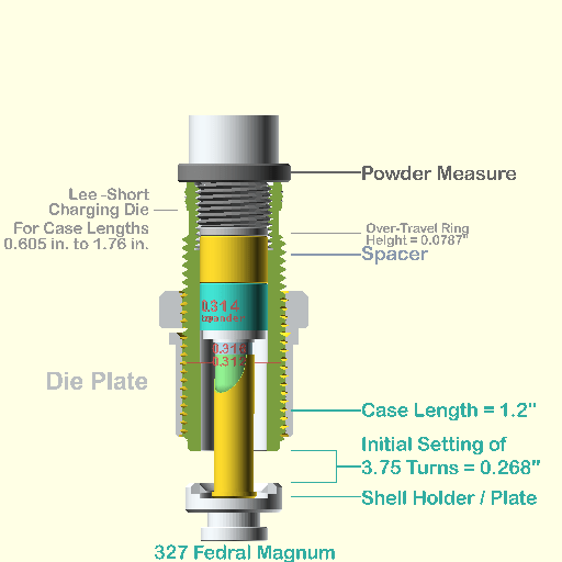 327 Federal Magnum Powder Through Expander Kit - Image 3