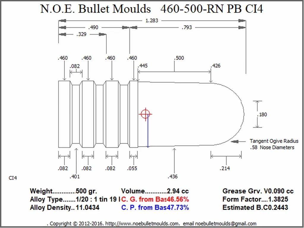 460-500-RN-CI4 2 Cavity PB - Image 2